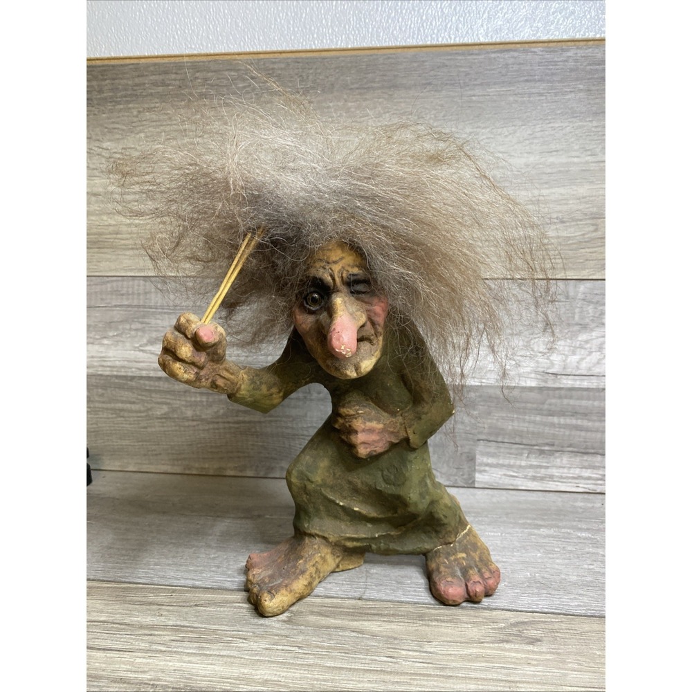 Vintage 10.5 Inch AS NyForm Norwegian Troll Spell Binding Witch "The Hag"
